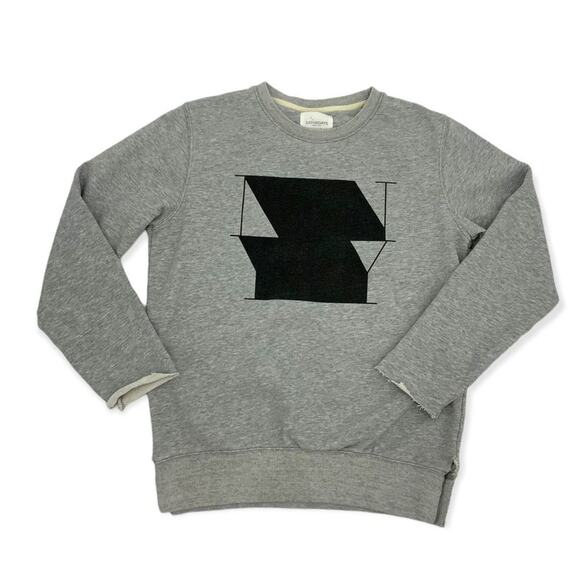 Saturdays NYC Surf Gray Crewneck Graphic Pullover Sweater Sweatshirt Size Small - Picture 1 of 7